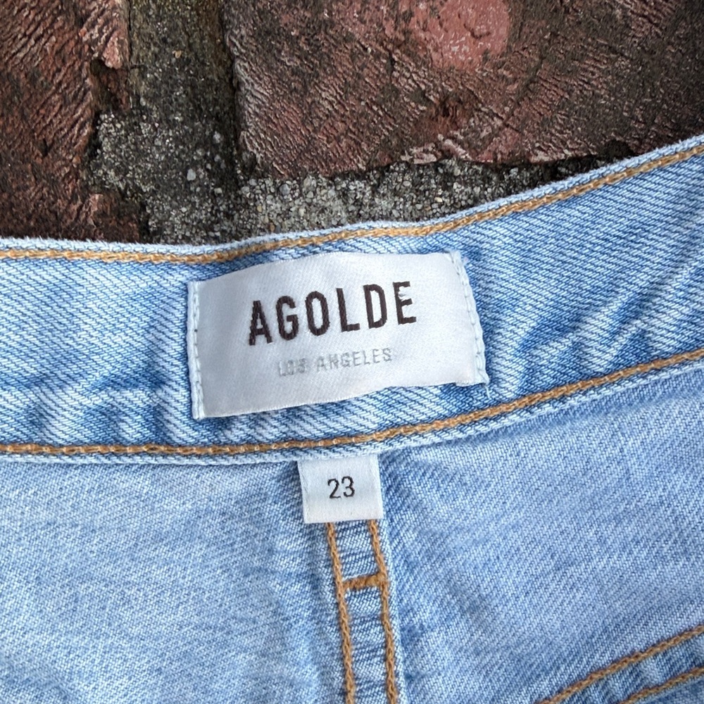 Agolde distressed Straight leg button fly Jeans - Picture 3 of 8